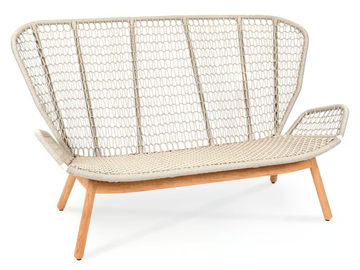 WING LIGHT - 2 seater fabric garden sofa by Fischer Möbel - view 2